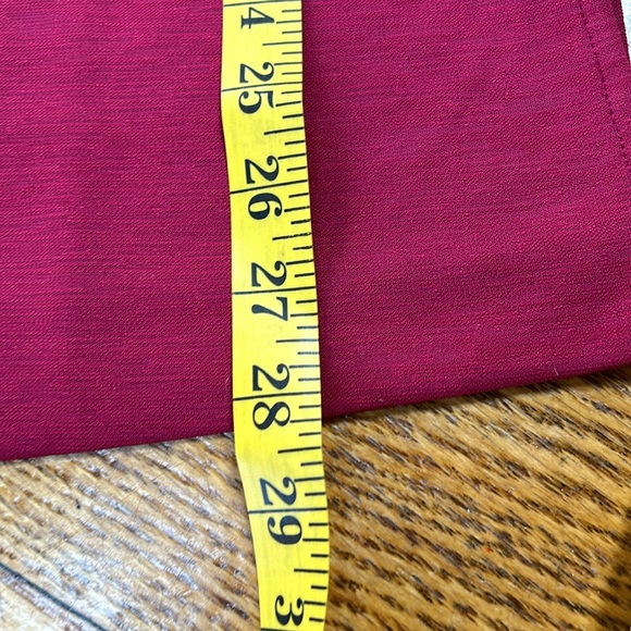 Chico’s size 2 (Size Large), maroon dolman sleeve tunic. Round neck, 3/4 sleeves - Picture 9 of 12